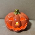 thumbnail image 5 of Luoshdecor Halloween Pumpkin Lanterns Light Decor,Ceramics Light up Pumpkin Battery Operated for Outdoor, Indoor, Haunted House, 5 of 5