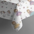 thumbnail image 5 of Princess Unicorn Star Pattern Square Tablecloth,Waterproof Square Table Cover,Wipeable Spillproof Washable Table Cover for Home Kitchen Party Decor 52"x52"(132x132cm), 5 of 6