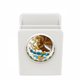 thumbnail image 1 of Mexico National Emblem Country Desk Pencil Holder Cup Pen Organizer, 1 of 4