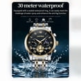 thumbnail image 2 of LAATIKUI Reloj de Cuarzo para Hombre Impermeable Casual de Negocios Luminoso para Regalo, 2 of 9