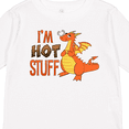thumbnail image 4 of Inktastic I'm Hot Stuff- Cute Dragon Boys or Girls Long Sleeve Toddler T-Shirt, 4 of 5