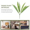 thumbnail image 3 of 2 plantas de serpiente artificiales, sansevieria falsa, plantas artificiales en maceta para interior y exterior., 3 of 6