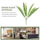 thumbnail image 3 of 2 plantas de serpiente artificiales, sansevieria falsa, plantas artificiales en maceta para interior y exterior., 3 of 6