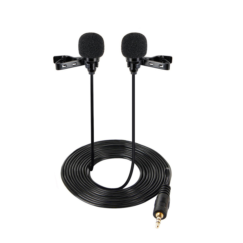 Microphone　Audio　Clip　Microphone　Dual-Headed　Jack　Noise　Length　3.5mm　Cancelling　On　150cm