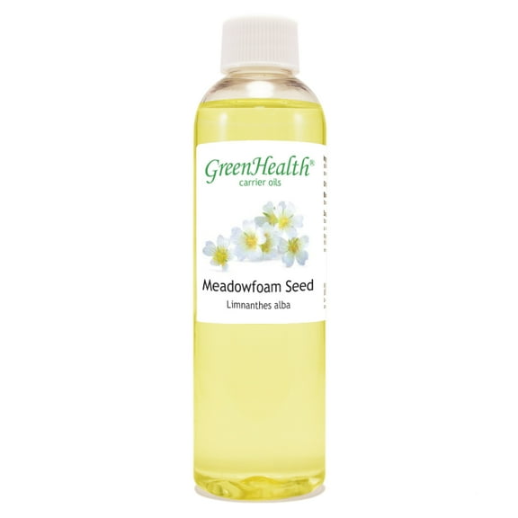 Meadowfoam Seed Carrier Oil - 4 fl oz - Clear Plastic Bottle w/ Cap - GreenHealth