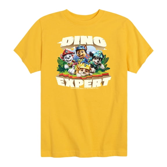 Paw Patrol: The Dino Movie - Dino Expert Pups - Toddler Boys Short Sleeve Graphic T-Shirt