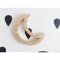 thumbnail image 5 of Pegatinas de pared de madera con forma de luna, estrella, avión, mariposa, decoración de pino macizo, para habitación de niños, 5 of 5