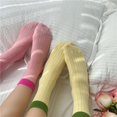 thumbnail image 3 of MZXELPRJD No Show Socks Womens Medium Tube Socks Summer Thin Color Contrast Socks Summer Stockings, Women Socks Yellow, 3 of 4