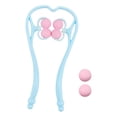 thumbnail image 2 of Masajeador de cuello multifuncional con rodillo manual para aliviar el dolor muscular y la tensión. 6 bolas azul, 2 of 6
