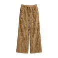 thumbnail image 6 of Yirov Fluffy Pajama Pants for Women Comfy Soft Fuzzy Pj Bottoms Loungewear Drawstring Fleece Sleepwear for Winter, 6 of 7