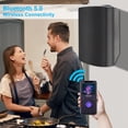 thumbnail image 2 of Altavoces Bluetooth Herdio de 6.5 pulgadas y 400 W, resistentes al agua, negros, 2 of 7