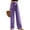 Bm 23 Purple, variant on Womens Casual Wide Leg Pants High Waisted Button Down Straight Long Trousers Palazzo Pants
