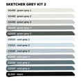thumbnail image 2 of Set De 12 Marcadores Sketcher Grises #200519-Bx Molotow, 2 of 2