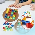 thumbnail image 4 of Geometric Shape Matching Puzzle Educational Building Blocks Board Game For Kids Parent Child Interaction Color Recognition Learning Toy 32 Pieces, 4 of 5