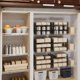 thumbnail image 3 of Organizador apilable de 3 niveles para despensa, soporte ajustable para latas de alimentos enlatados, sopa, bebidas de soda, dispensador de latas con niveles para clóset de cocina, 3 of 4