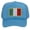 Sky Blue, variant on Top Headwear Country Italy Flag Hat - Italian Patriotic Snapback Trucker Cap Sky Blue
