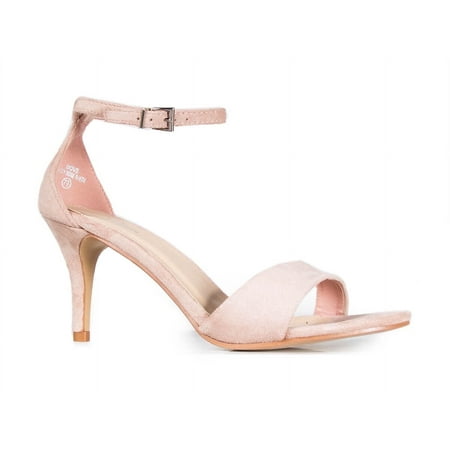 J. Adams Dove Leopard Comfortable and Stylish Stiletto Heels for Women  Open Toe Sandals Ankle Strap Dress Shoes Heel