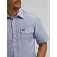 thumbnail image 3 of Wrangler Mens Chambray S/S Work Shirt, 3 of 4