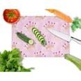 thumbnail image 2 of Caroline's Treasures Watercolor Princess Crown on Pink Glass Cutting Board Large, 2 of 2