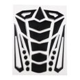 thumbnail image 2 of funtasica Motorcycle Reflective Sticker Gas Tank Knee Fuel Side Grips Protector Silver, 2 of 6