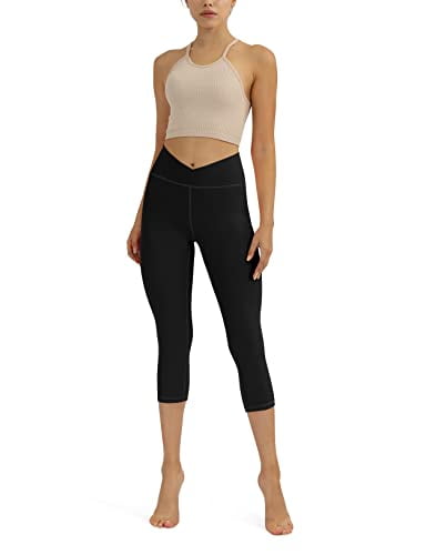 ODODOS Seamless Leggings for Women High Waisted Ribbed Slimming Workout Sports Gym Yoga Pants