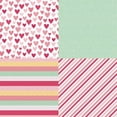 thumbnail image 3 of ZOUSSIQI 24 Sheets 6'' x 6'' Scrapbook Paper Sweet Pink Heart Pattern One Sided Cardstock for DIY Card Making (R2348) CA919-14934, 3 of 5