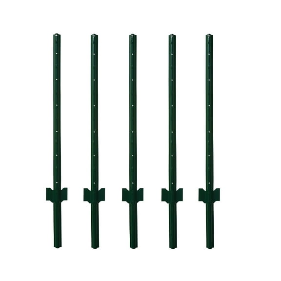 MTB Fence Post Sturdy Duty Fence U Post 4 Feet, Pack of 5