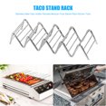 thumbnail image 3 of Soporte para tacos de acero inoxidable para panqueques, soporte para tacos de comida mexicana (4 rejillas) Likrtyny Para estrenar, 3 of 4