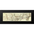 thumbnail image 2 of Colton 14x7 Black Modern Framed Museum Art Print Titled - Columbus, Chicago and Indiana Central Railway 1868, 2 of 5