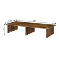 thumbnail image 4 of Pemberly Row Mid-Century Large TV/Monitor Riser in Nutmeg Wood Finish, 4 of 5