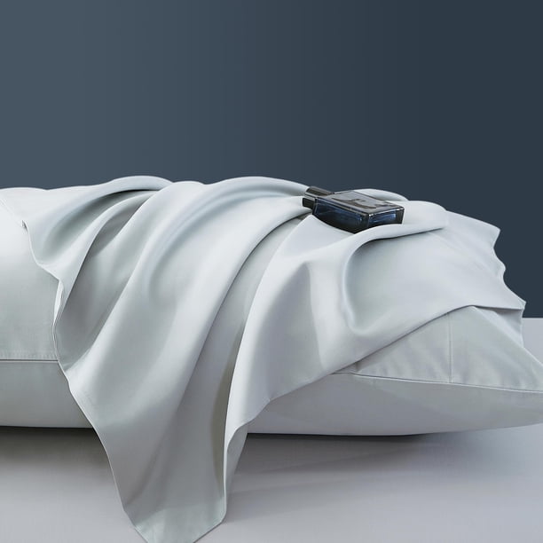 Fundas de Almohada Zaizaihome King 1000 Hilos Algodón Paquete de 2