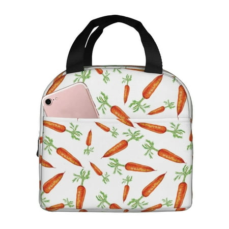 Insulated Lunch Bag for Women Men - carrots Leakproof Cooler Lunch Box for Women Men  Lunch Tote Bags for Work School Picnic Travel