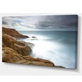 thumbnail image 2 of Dark Red Rocks and Foam Waves - Seascape Canvas Art Print, 2 of 3