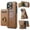 Brown, variant on For iPhone 16 Pro Max 16Plus 16Pro Phone Case Wallet Case with Card Holder Magnetic For iPhone 16 Pro Max Leather Phone Cases