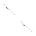 thumbnail image 3 of tredstone Stainless Steel Fruit Fork Handheld Dessert Pie Appetizer Table Serving Flatware Mini Wedding Tasting Dinnerware Silver 2Set, 3 of 6