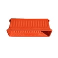 thumbnail image 1 of 3pcs Resin Rectangular Planting Pot Drainage Hole Vegetable Flower Planter Home Garden Plant Tray Red 44x19x14cm, 1 of 8