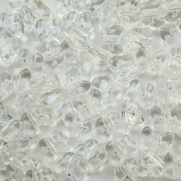 Butterfly Beads Crystal Clear Large Hole Pony Beads Made in USA