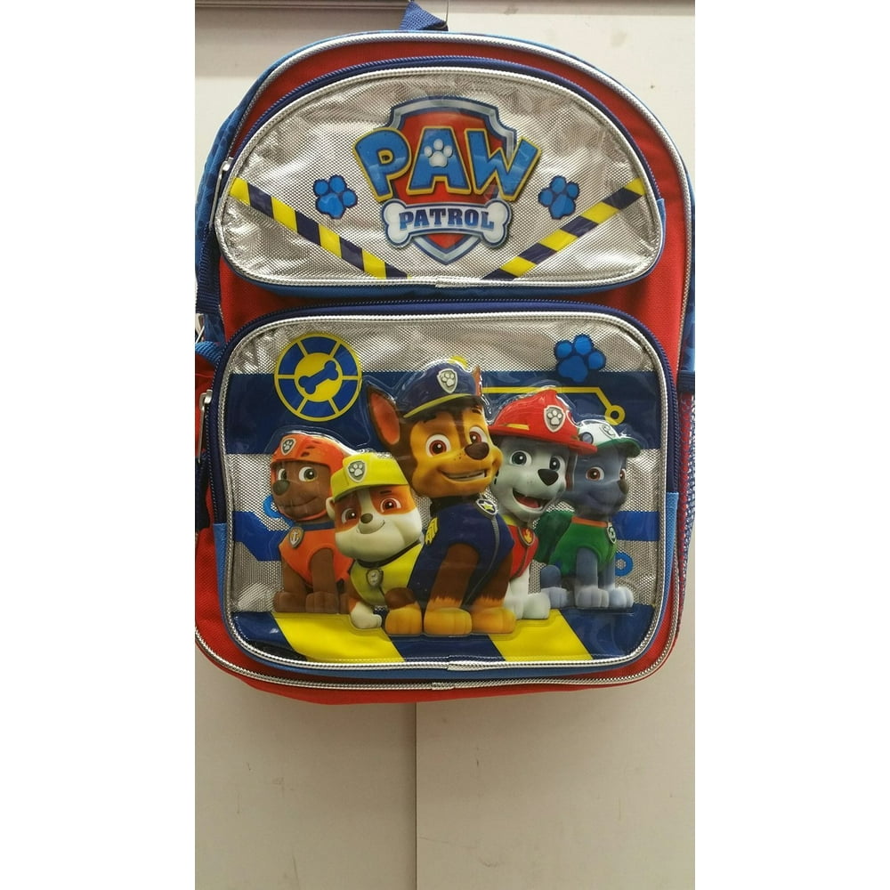 PAW Patrol Medium Backpack Paw Patrol Silver School Bag New