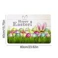 thumbnail image 3 of SLYNSHome Happy Easter Door Mat Decorative Bunny Welcome Doormat for Indoor Outdoor,Spring Floor Mat Non-Slip for Porch Entrance, 3 of 7