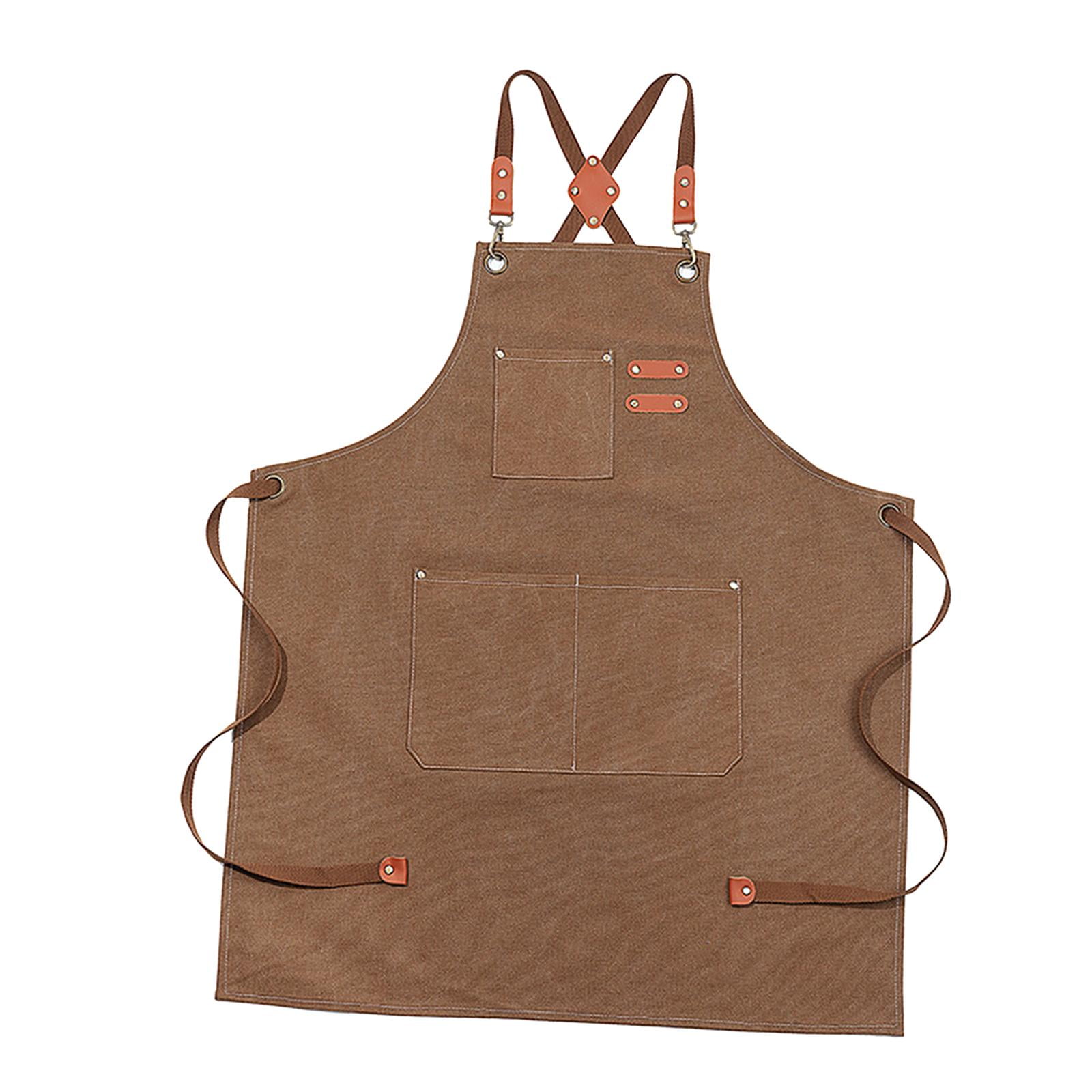 Canvas Apron Work Apron Water Resistant for Men Women with Canvas Apron Work Apron Water Resistant for Men Women with