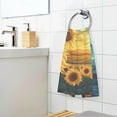 thumbnail image 4 of SKYSONIC 2 PCS Starry Sky Sunflower Bath Towels Set 16"x28", Cotton Face Towel Water Absorbent Lightweight Quickdry Hand Towels for Bathroom Ktichen Travel Gym, 4 of 7
