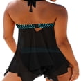 thumbnail image 3 of QJUHUNG Women Two Piece Swimsuit Tummy Control Bathing Suits Tankini Top with Sporty Shorts Plus size, 3 of 4
