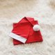 thumbnail image 4 of Paquete de 2 mantas navideñas rojas para recepción del bebé, conjunto de gorro, pañuelo envolvente navideño para bebé, sombrero, accesorios de fotografía recién nacido, 4 of 5