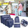 thumbnail image 1 of Packing Cubes For Travel 7Pcs Travel Cubes Set Foldable Suitcase Organizer Lightweight Luggage Storage Bag, 1 of 3