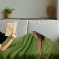 thumbnail image 3 of Bird Soft Flannel Fleece Throw Blanket, Common Pheasant Long Tail on the Grass Meadow Habitat Czech Republic European, Cozy Plush for Indoor and Outdoor Use, 50" x 60", Green Orange Red, by Ambesonne, 3 of 5