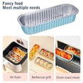 thumbnail image 1 of Caja De Lata De Freidora De Aire Freidora de aire desechable Bandeja de lata Caja de lata para hornear de papel de aluminio (azul claro 50 piezas), 1 of 5