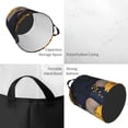 thumbnail image 2 of Balery Elegant Lady With Hat Cesta de ropa redonda con asas, impermeable, independiente, para ropa, juguetes, dormitorio y familia-Small, 2 of 6