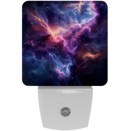 

Mysterious Purple Galaxy LED Night Lights Dusk To Dawn Smart Sensor 0.5W Plug-In Night Lights Lamp For Bedroom Bathroom Kitchen Hallway Stairs 2Pack