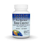 Planetary Herbals Full Spectrum Horse Chestnut, Supports The Integrity Of The Veins And Capillaries*, 500mg - 120 Tablets