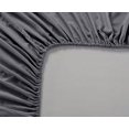 thumbnail image 2 of Splendid's 400 Thread Count Luxurious 100% Cotton Sheet Set of 4 Pcs Short Queen Size 60x75 (1 Fitted sheet,1 Flat Sheet, 2 Pillows covers) for Camper/RV (Solid Dark Grey), 2 of 3